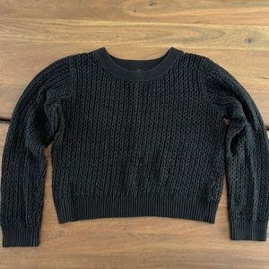 Kenneth Cole black crochet top - Size L